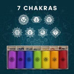 7 chakra candle set | candles for aromatherapy, meditation,spa | scented candles for gifting & decoration