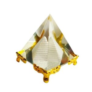feng shui crystal pyramid for spreading positive energy and vastu correction.bring good luck & prosperity 5cm