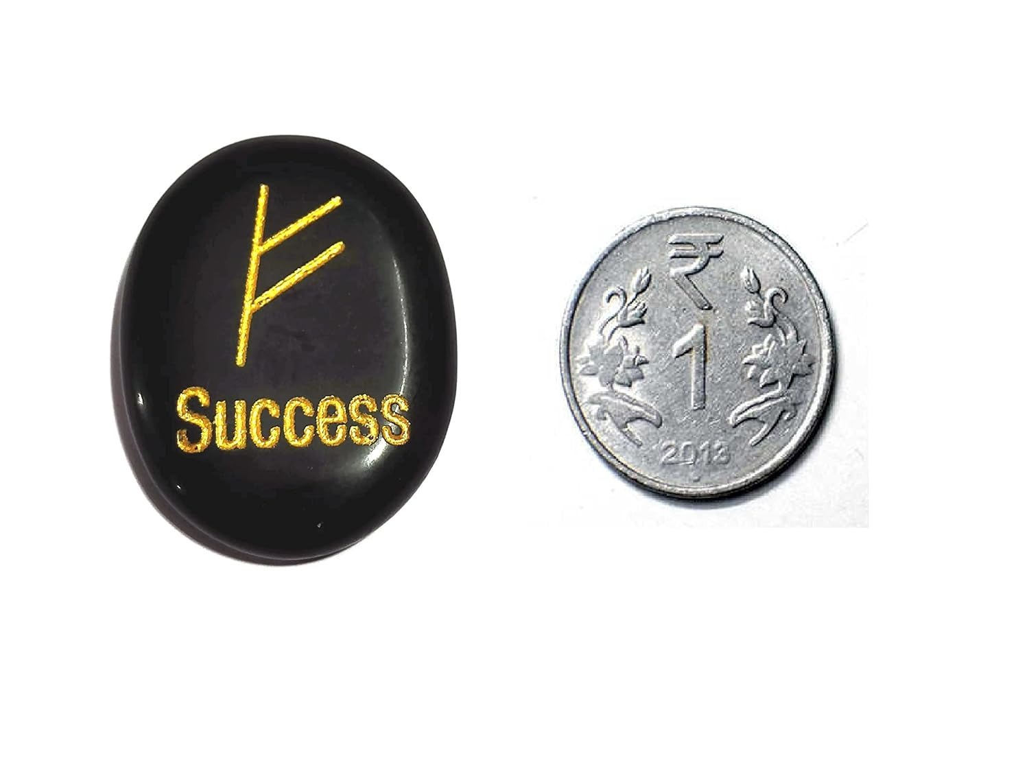 success angelic zibu symbol engraved natural black tourmaline crystal