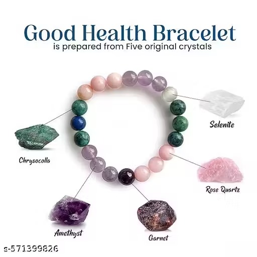 good health bracelet certified good health crystal bracelet with multi crystals