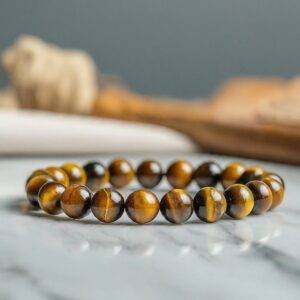 tiger eye crystal bracelet 8mm