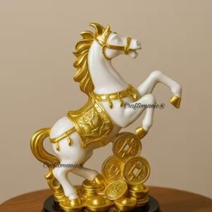 jumping horse resin statue idol showpieces for good luck home
