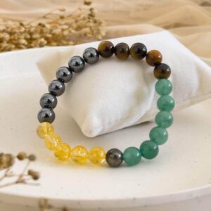money magnet bracelet 8mm gemstone beads