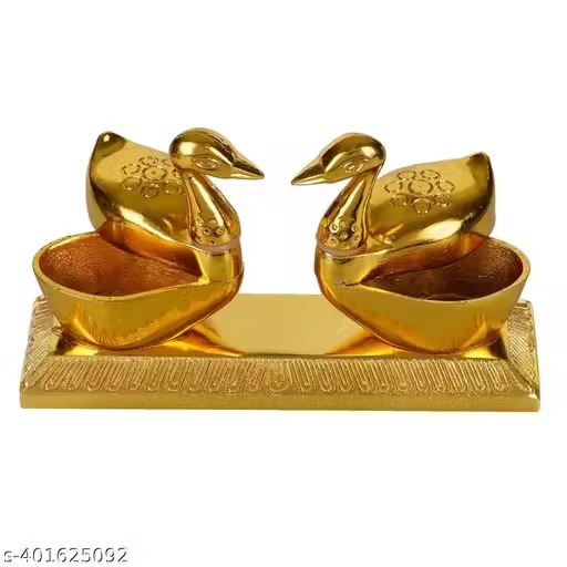 golden metal kumkum holder/ kumkum box