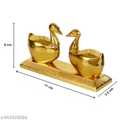 golden metal kumkum holder/ kumkum box