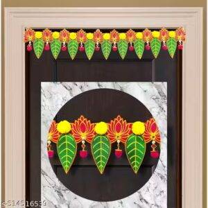 artificial flower and lotus torans for main door wall hanging bandhanwar for entrance door bandarwal for festive decor