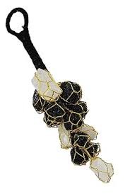 natural black tourmaline rough correction door hanging for decorative home & office door