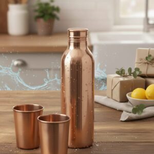 aqua shuddhi copper glass bottle