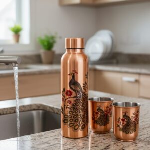 aqua shuddhi copper glass bottle