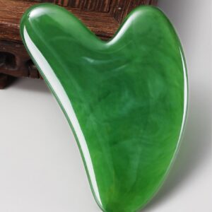green jade crystal gua sha (good luck & improved skin)